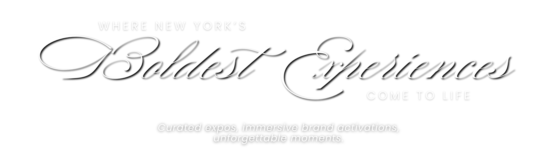 NYC Fynest tagline graphic: Where New York’s Boldest Experiences Come to Life